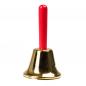 Preview: Weihnachtsglocke Metall Goldfarbend