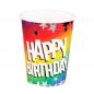 Preview: 10 Papierbecher Happy Birthday 210ml