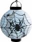 Preview: Leuchtender Halloween Spinnennetz Lampion mit LED