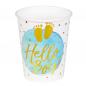 Preview: 10 Papierbecher Hello Boy! 210ml