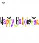 Preview: Happy Halloween Fensterbilder 50x15 cm