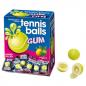 Preview: Fini Tennis Balls Bubble Gum in Tennisball-Form mit flüssiger Füllung mit Zitronen-Limetten-Geschmack