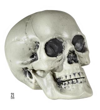 Totenkopf aus Plastik 21cm