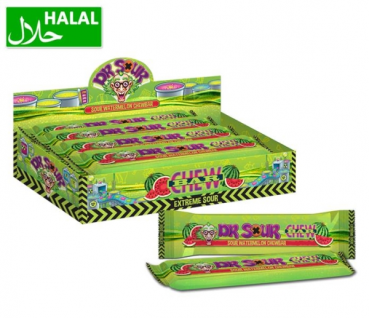 Dr. Sour Watermelon Chew Bar 50g Halal