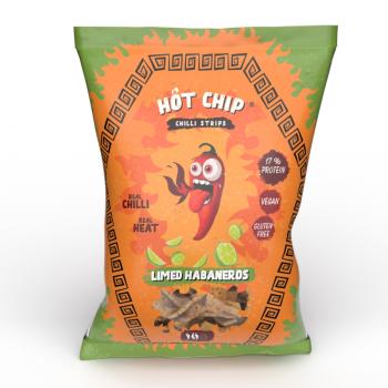 Hot Chip Strips Limed Habaneros 80g