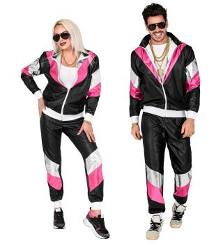 80er Jahre Leder Look Jogginganzug Unisex