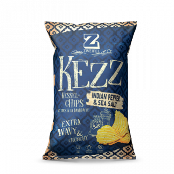 Zweifel Kessel Chips Extra Crunchy Indian Pepper & Sea Salt 110g 