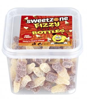 Sweetzone Fizzy Cola Bottles Tub 180g Autopack Saure Cola Flaschen