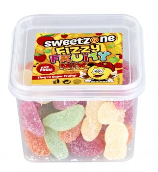 Sweetzone Fizzy Fruity Mix Tub 180g Autopack Saurer Früchte Mix