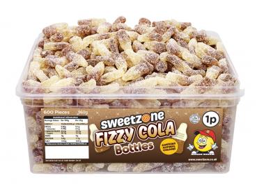 Sweetzone Fizzy Cola Bottles 600 Stück saure Colaflaschen