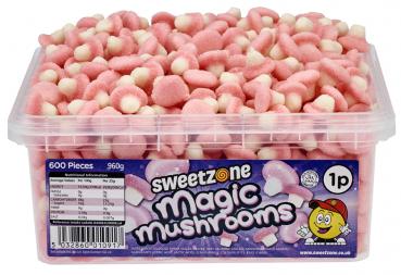 Sweetzone Fizzy Magic Mushrooms 600 Stück Saure Magic Pilze