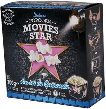 Movies Star Pop Box Mikrowellen Popcorn Salz 3x100g