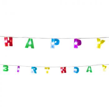 LED Lichterkette Happy Birthday 160cm