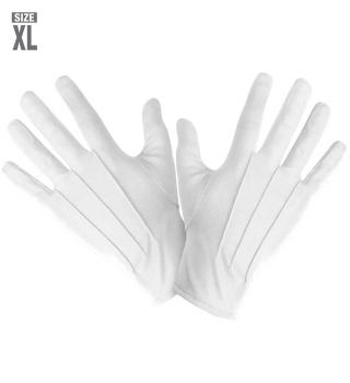 Weisse Handschuhe Grösse XL