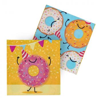 20 Papierservietten Donut 33 x 33 cm