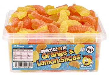 Sweetzone Orange & Lemon Slices 600 Stück Orange & Zitronen Schnitten