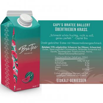 Bratee von Capital Bra Eistee Wassermelone 750ml