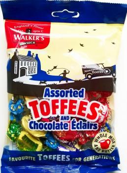 Walkers Toffees und Schokoladen Eclairs Toffees