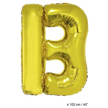 Folienballon Buchstabe B Gold 102cm Riesenballon