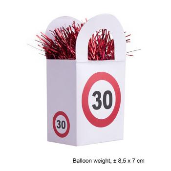 Ballongewicht inkl.Tasche 30er Geburtstag