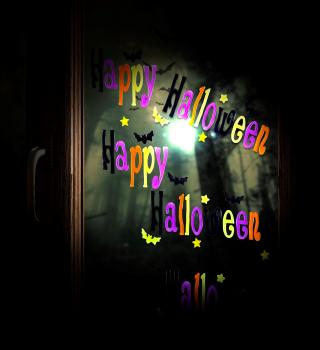 Happy Halloween Fensterbilder 50x15 cm