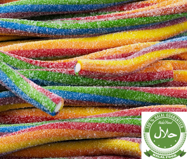 Fizzy Rainbow Pencils 210 Stück Halal Fruchtgummi