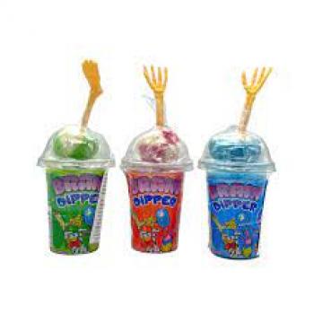 Brain Dipper Lollie mit Brausepulver