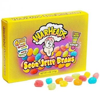 Warheads Sour Jelly Beans 113g