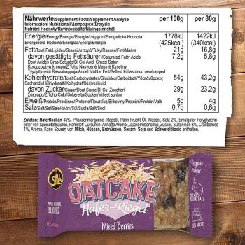 All Stars Oatcake Hafer Riegel 80g Mixed Berries