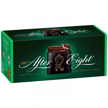 After Eight Classic 200g  21 einzeln verpackte hauchdünne Schokotäfelchen mit Pfefferminzcremefüllung und Überzug aus Zartbitterschokolade