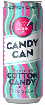 Candy Can Cotton Candy Zero Sugar Drink 330ml