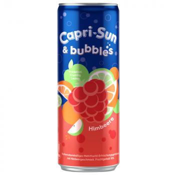 Capri-Sun & bubbles Himbeere 330ml Mehrfrucht-Erfrischungsgetränk mit Himbeergeschmack