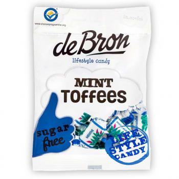 de Bron Mint Toffees sugarfree 90g