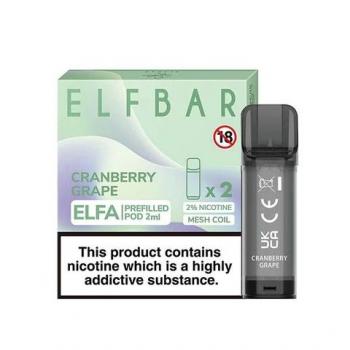 Elfbar Elfa 2er Pack Pods Cranberry Grape 2ml