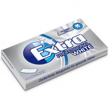 Extra Professional White 14 zuckerfreie Mini-Kaugummistreifen