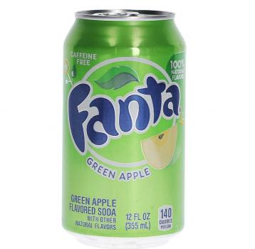 Fanta Green Apple USA 355ml Erfrischungsgetränk mit Apfelgeschmack