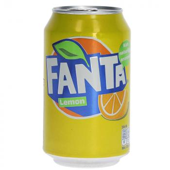 Fanta Lemon 330ml Kohlensäurehaltiges Erfrischungsgetränk mit Zitronengeschmack