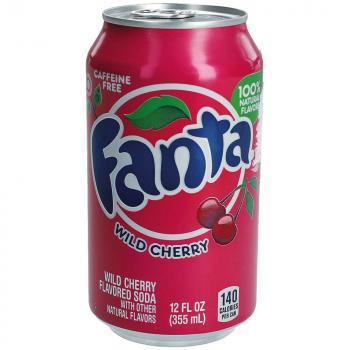 Fanta Wild Cherry USA 355ml Erfrischungsgetränk mit Kirsch-Geschmack