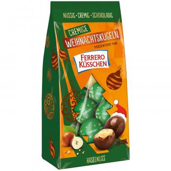 Ferrero Küsschen Cremige Weihnachtskugeln Haselnuss 100g 