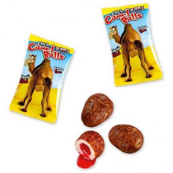 Fini Camel Balls Extra Sour Bubble Gum mit flüssiger extrasaurer Füllung mit Kirschgeschmack