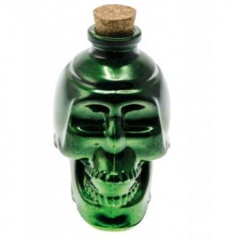 GLASFLASCHE GREEN DEATH METALLIC 10CM