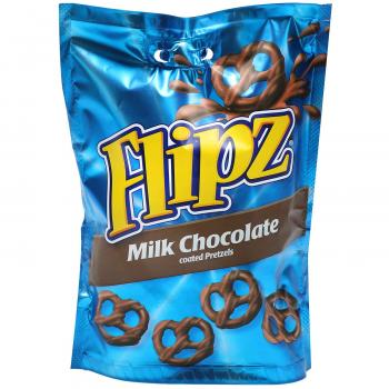 Flipz Milk Chocolate 90g Brezeln mit kakaohaltiger Glasur