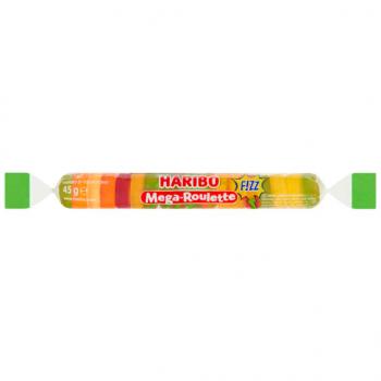 Haribo Mega Roulette Sour Fizz Fruchtgummi 45g