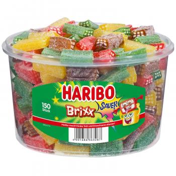 Haribo Brixx Sauer 150 Fruchtgummi Konfekt Stücke