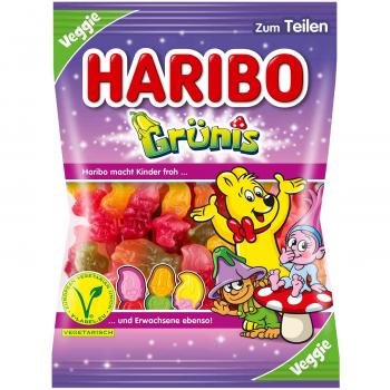 Haribo Grünis 200g Fruchtgummi. Für Vegetarier geeignet.