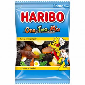 Haribo One Two Mix 375g Mischung aus Fruchtgummi und Lakritz, teilweise mit Schaumzucker