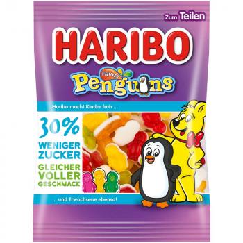 Haribo Penguins 160g Fruchtgummi in Pinguinform 30% weniger Zucker