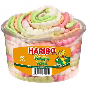 Haribo Raupe XXL 30 extralange Raupen aus Schaumzucker