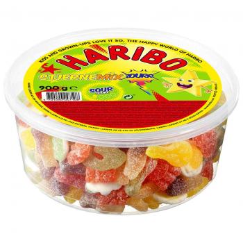 Haribo Stjerne Mix Zourr 900g Sauer gezuckter Mischung aus Fruchtgummi und Schaumzucker