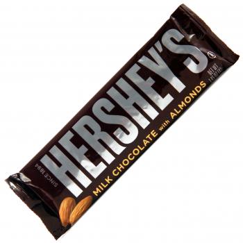 Hershey's Milk Chocolate with Almonds 41g Milchschokolade mit ganzen gerösteten Mandeln